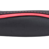 ExtraGripWave Anti-Slip Car Steering Wheel Cover Compatible with Hyundai Aura, (Black/Red)