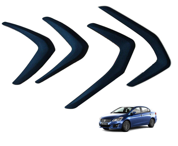 Hi Art Car Custom Fit Bumper Scratch Protector Compatible with Maruti Suzuki Ciaz (2014-2018), Set of 4