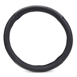 ExtraGrip2piping Anti-Slip Car Steering Wheel Cover Compatible with Hyundai Eon, (Black/Beige)