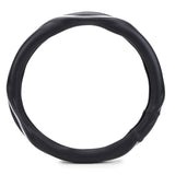 ExtraGripWave Anti-Slip Car Steering Wheel Cover Compatible with Honda Mobilio, (Black/Silver)