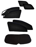 ZipCombo Side Window Magnetic Zipper Sun Shades with Rear Window Sun Shades Compatible with Toyota Innova Crysta, Set of 7