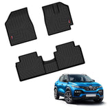 GFX Premium Life Long Car Floor Mat Compatible with Renault Kiger 2021 Onwards (Manual), Black