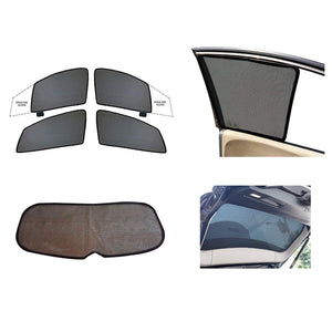 HalfCombo Side and Rear Window Sun Shades Compatible with Maruti Suzuki Eeco, Set of 5