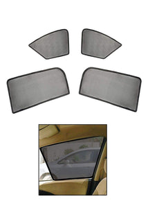 Car Side Window Magnetic Sun Shades/Curtains with Side Rear View Mirror Visibility Compatible with Renault Kwid, Set of 4