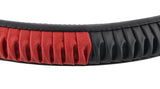 EleganceGrip Anti-Slip Car Steering Wheel Cover Compatible with Jeep Compass, (Black/Red)