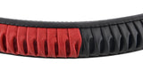 EleganceGrip Anti-Slip Car Steering Wheel Cover Compatible with Mahindra TUV 300, (Black/Red)