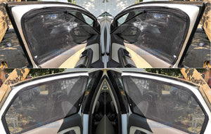 Hi Art Magnetic Side Window Zipper Sun Shade Compatible with Maruti SX4, Set Of 4