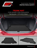 GFX Rear Tray Trunk or Boot Mat Compatible With Honda Amaze (2018-2022)