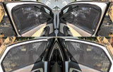 ZipCombo Side Window Magnetic Zipper Sun Shades with Rear Window Sun Shades Compatible with Renault Kwid, Set of 5
