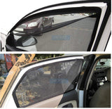 Magnetic Side Window Zipper Sun Shade Compatible with Chevrolet Beat, Set of 4