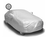 Zapcart Waterproof Body Cover With Side Mirror Pockets Compatible with Toyota Innova Crysta - Chequered Silver Series