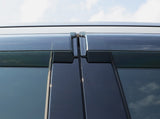 Chrome Line Side Window Door Visor Compatible With Mahindra TUV 300, Set of 6